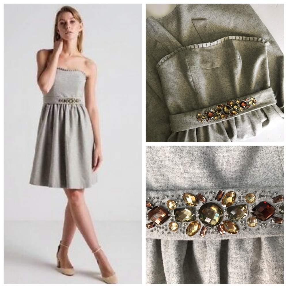 Banana Republic strapless party dress